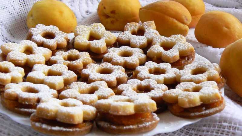 Печенье с абрикосовым вареньем — пошаговый рецепт с фото
