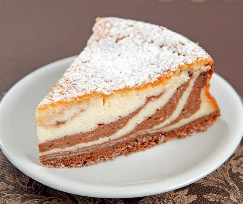 Мраморный творожно-шоколадный пирог рецепт с фото пошагово - 1000.menu