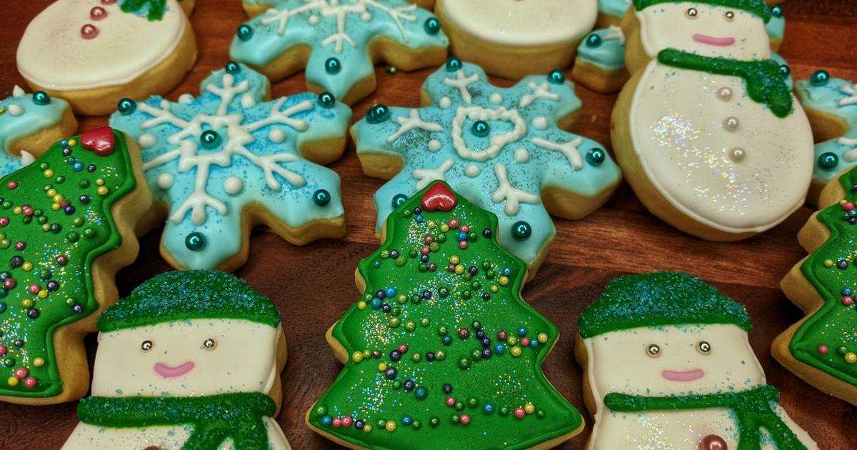 Новогоднее печенье с глазурью - 6 рецептов, как приготовить в домашних услових
