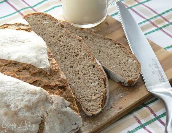 Цельнозерновой хлеб на закваске в духовке