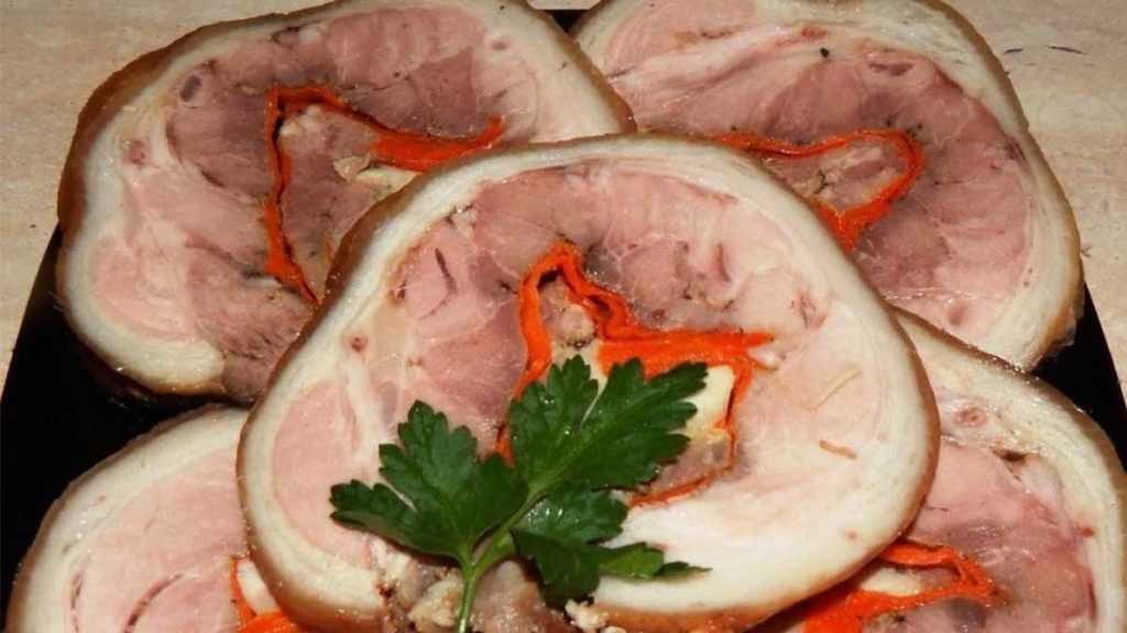 Рулет из свиной рульки — пошаговый рецепт с фото