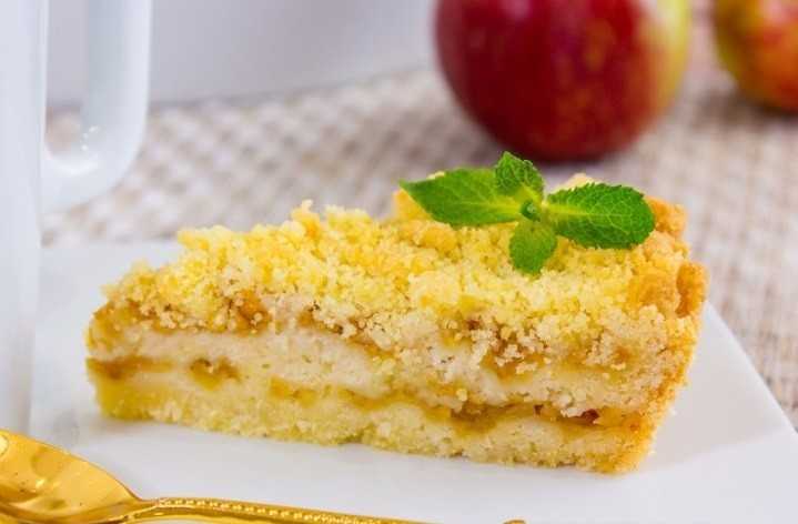 Насыпной пирог «3 стакана» с яблоками – очень вкусные и простые рецепты