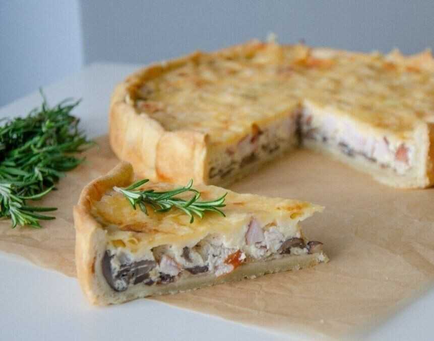 Пирог с грибами и сыром рецепт с фото пошагово и видео - 1000.menu