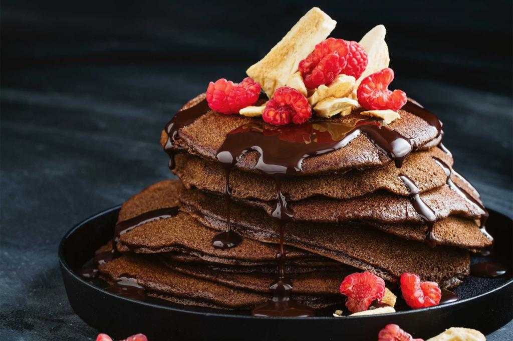 Рецепт шоколадных панкейков - 9 пошаговых фото в рецепте