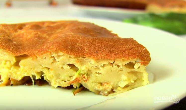 Пирог на кефире в духовке с капустой рецепт с фото пошагово и видео - 1000.menu