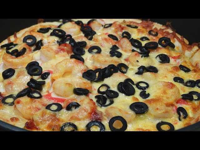 Пицца с крабовыми палочками рецепт с фото - 1000.menu