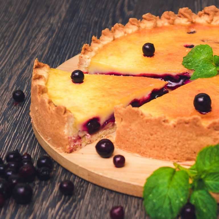 Пирог с черной смородиной – 8 рецептов в духовке с фото пошагово