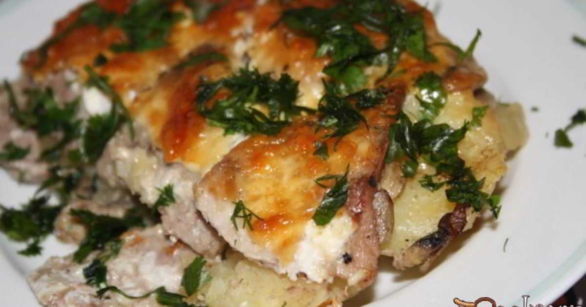 Пирог с картошкой и грибами в духовке рецепт с фото