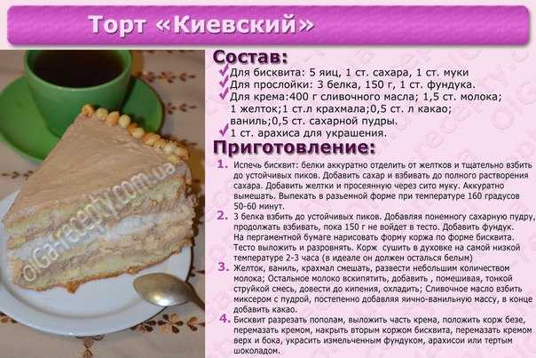 Рецепты вкусных и сладких тортов на скорую руку
