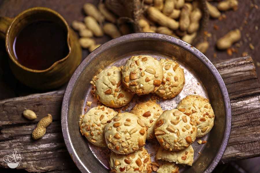 Рассыпчатое арахисовое печенье пуфы: рецепт пошаговый с фото | меню недели