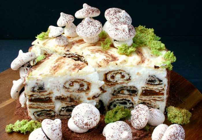 Торт "трухлявый пень" - пошаговый рецепт с фото
