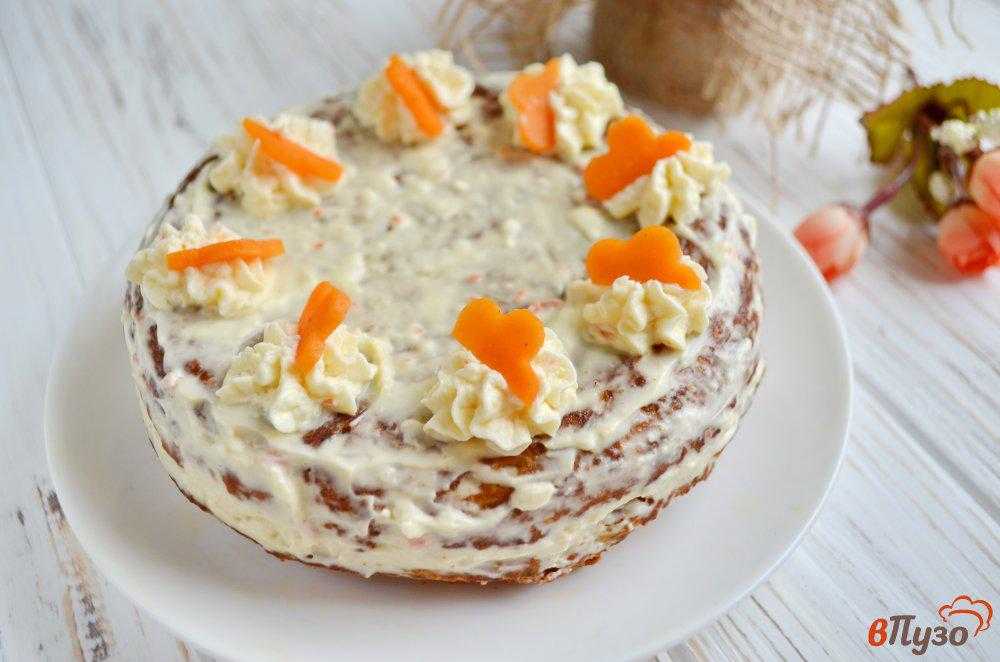 Постный морковный торт
