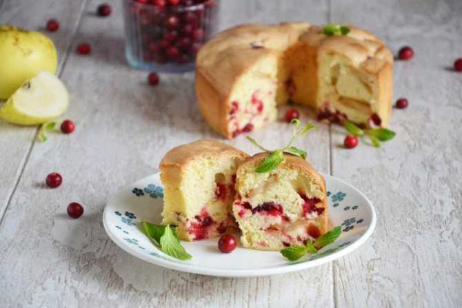 Пирог с клюквой — рецепты клюквенного пирога