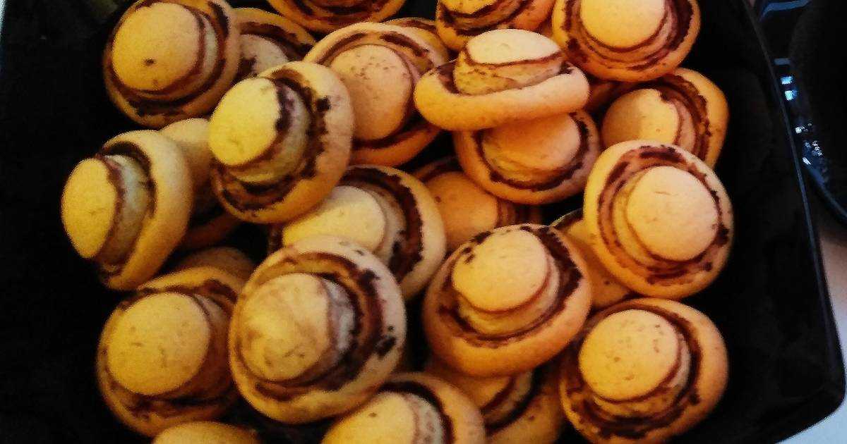 Рецепт печенье грибочки в форме на газу | блог кулинара